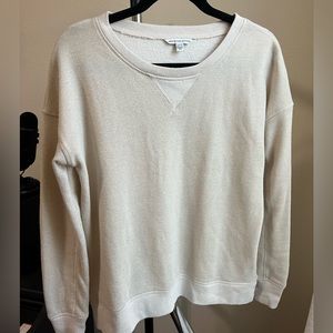 American Eagle Beige Sweater w/ Gold sparkle Flecks